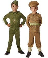 Kids WW1 WW2 Solider Boys
