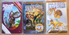 AMSTRAD SCHNEIDER CPC x3 RENEGADE STUNT BIKE SIMULATOR MILK RACE HIT SQUAD TAITO