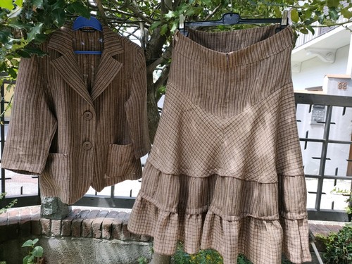 Womens brown linen - brown, size