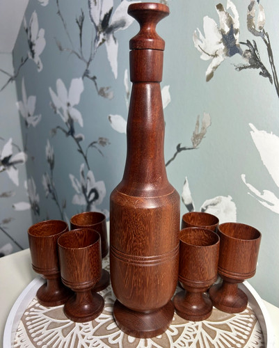Wooden decanter set - wooden,