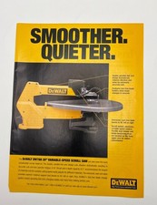 DeWALT Scroll Saw Vintage Print Ad 90s DW788 20” Variable-Speed Wood Working