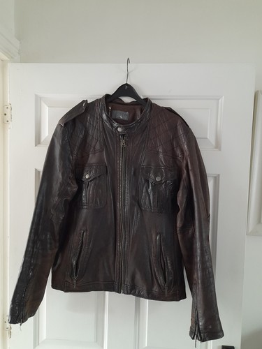 Zara man brown real leather - brown,