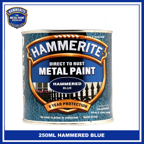 Hammerite hammered blue direct - blue,