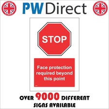 SIGN STOP FACE PROTECTION