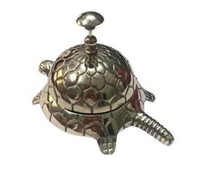 Bell Tortoise Design School Desk Ornate Service Bell Table Office Calling Bell