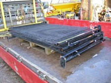 1 METAL WIRE MESH FENCING PANEL WITH METAL FENCE POST 2 MTRS X 1200 HIGH 