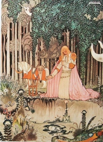 Kay nielsen vintage - nielsen, mounted