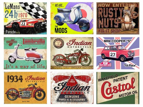 Metal signs vintage retro - metal,