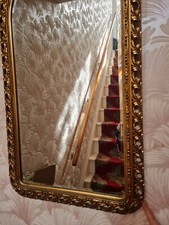 60's GILT FRAME ARCH SHAPED MIRROR