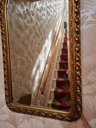 Gilt frame arch shaped - 60's,