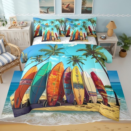 7pcs surfboard comforter sets - 7pcs,