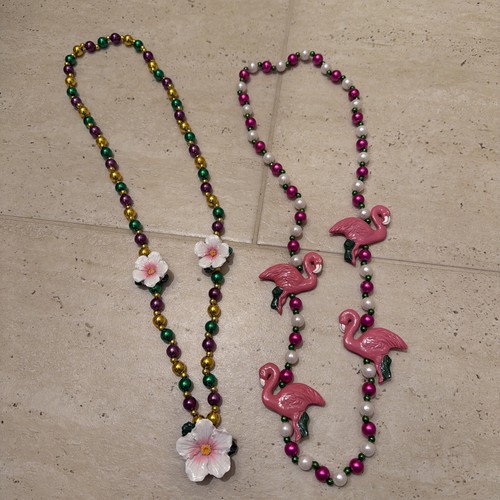 Mardi gras beads lot - beads,