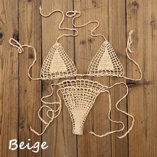 Mesh Micro Bikini Set Swimwear Women Brazilian Sheer Swimsuit Sexy See Through🌞