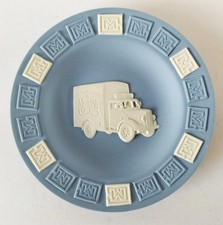 Wedgwood Blue Jasperware Michael Gerson Removal Van Pin Dish Boxed