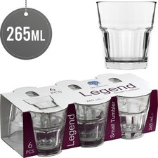 Small Glass Tumblers Octagon