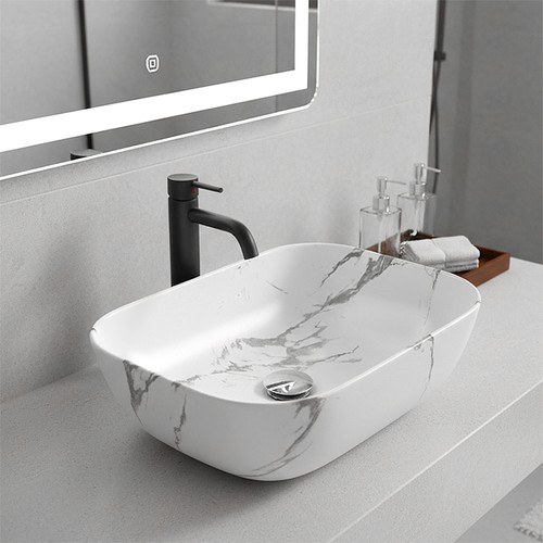Ceramic wash basin sink - ceramic, white