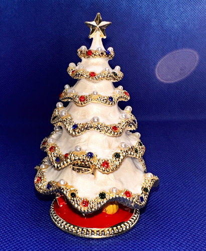White christmas tree - white, hinged