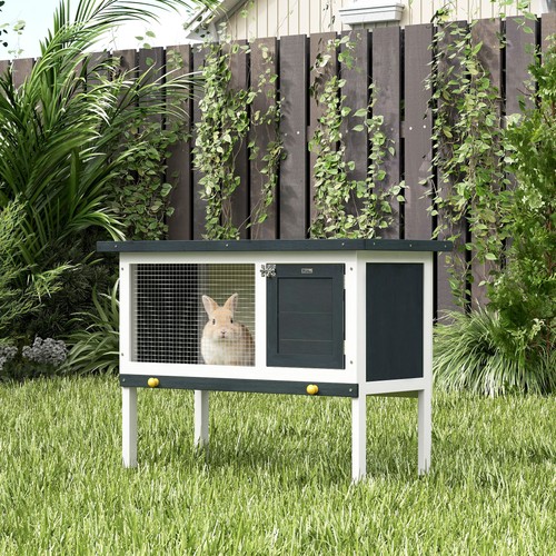 Pawhut rabbit hutch guinea - pawhut, hutch,
