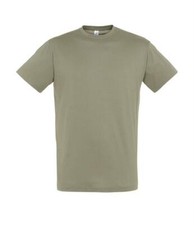 Mens Plain T-Shirt - Sol's Regent Cotton Tee - Soft Ringspun Tee - FREE DELIVERY