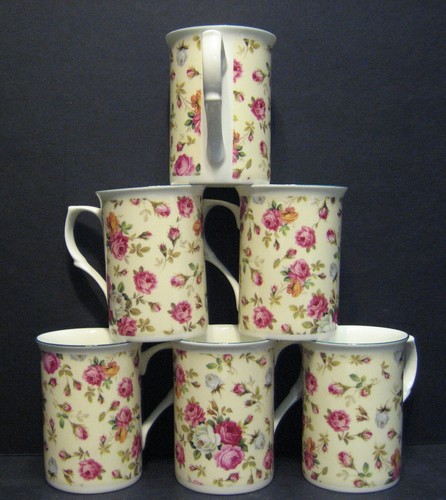 Set mugs rose basket - of, 6/4/2