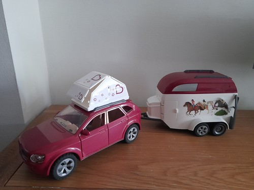 Car horse trailer - trailer, play