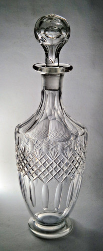 Antique flower cut - antique, glass