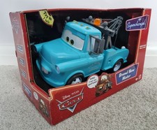 RARE 2006 Disney Pixars Cars Blue TALKING MATER Light & Sounds 11"x6" BOXED