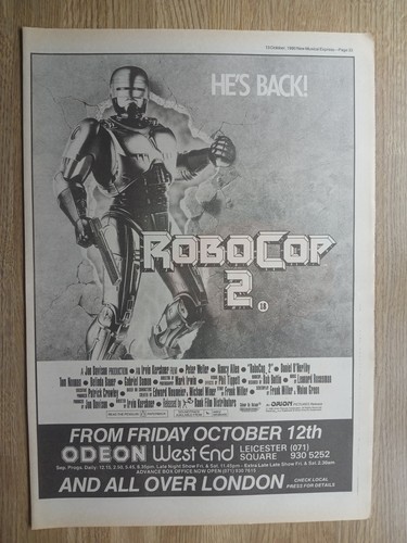 Robocop film cinema advert - robocop, 2