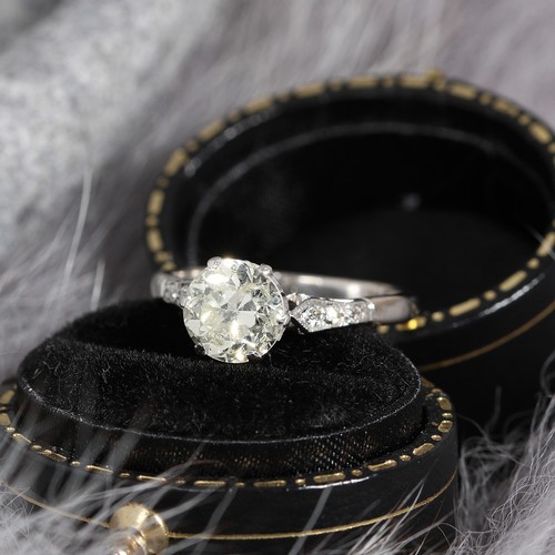 60ct old cut diamond ring - diamond,