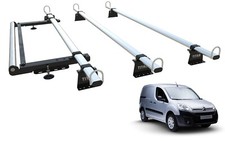 TITAN Van Roof Rack 3 Bars PEUGEOT PARTNER Mk2 (2008-to-2018) With Roller