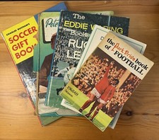 BUNDLE OF VINTAGE SPORT BOOKS -60s 70s 80s COLLECTIBLES FOOTBALL RUGBY TENNIS
