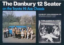 Toyota Hi-Ace Danbury 12 Seater Minibus Mid 1970s Original UK Sales Brochure