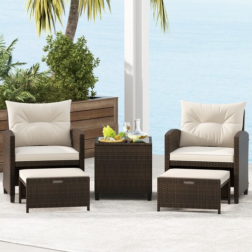 Piece wicker cushioned - wicker,