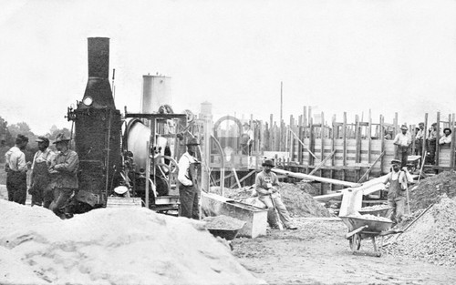 Men working steam - men,