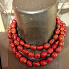 Native American Huayruro Seed Beads Semilla de Mate "Red Mate Beads "