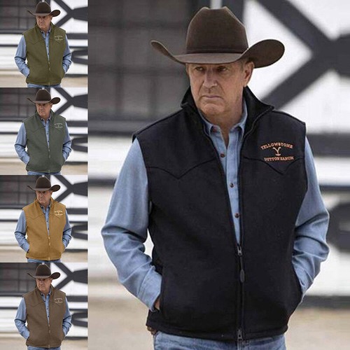 Mens western cowboy waistcoat - mens,