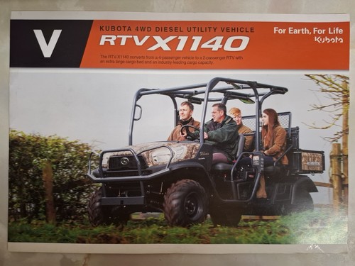 2017 kubota rtv x1140 utv - utv, full
