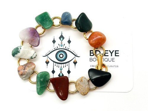 Vintage gemstone bracelet - vintage,