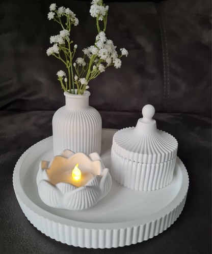 Piece jesmonite decor - 4-piece, set