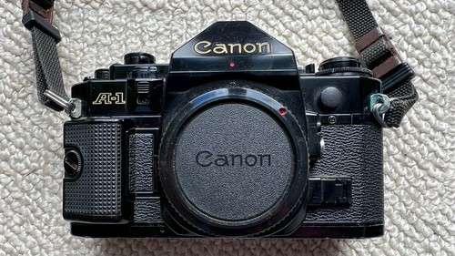 Canon black 35mm film - canon, a-1