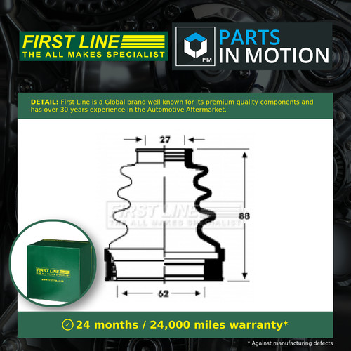 Joint boot fits peugeot 108 - cv,