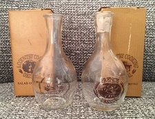Country Cooking  Original Glass Salad Oil & French Dressing Glass Bottle, Boxed