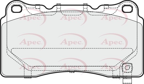 Apec pad1993 front brake pad - pad1993,