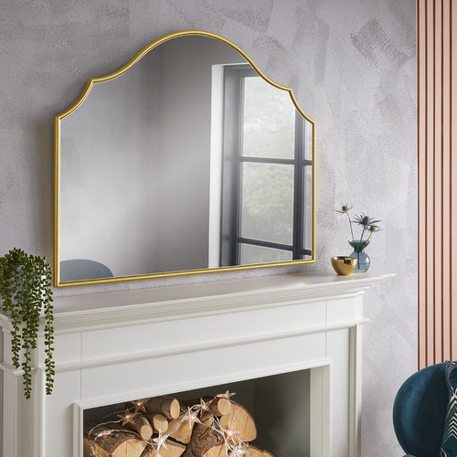 Arch shape overmantle - overmantle, mirror