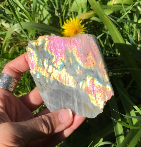 Gorgeous labradorite pink gold - gorgeous,