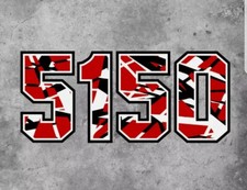 5150 Frankenstien Frankenstrat EVH Stripe Car Guitar Decal Tribute Sticker 