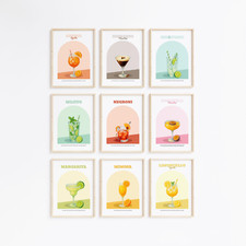 Cocktail Drink Wall Art, Minimalist Print/Poster, Drinks, Home, Bar, Kitchen