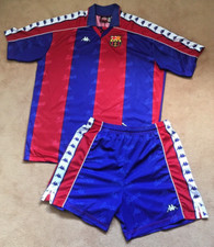 Rare-Vintage-1992-1995 Barcelona Home Shirt And Shorts Kappa XL