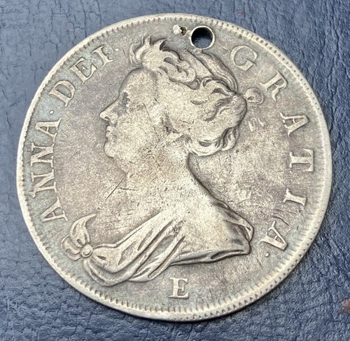 1707 queen anne half - 1707, crown