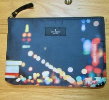 Kate Spade New York For Qantas Cosmetic Case Bag Pouch 9x6 Multicolor Makeup